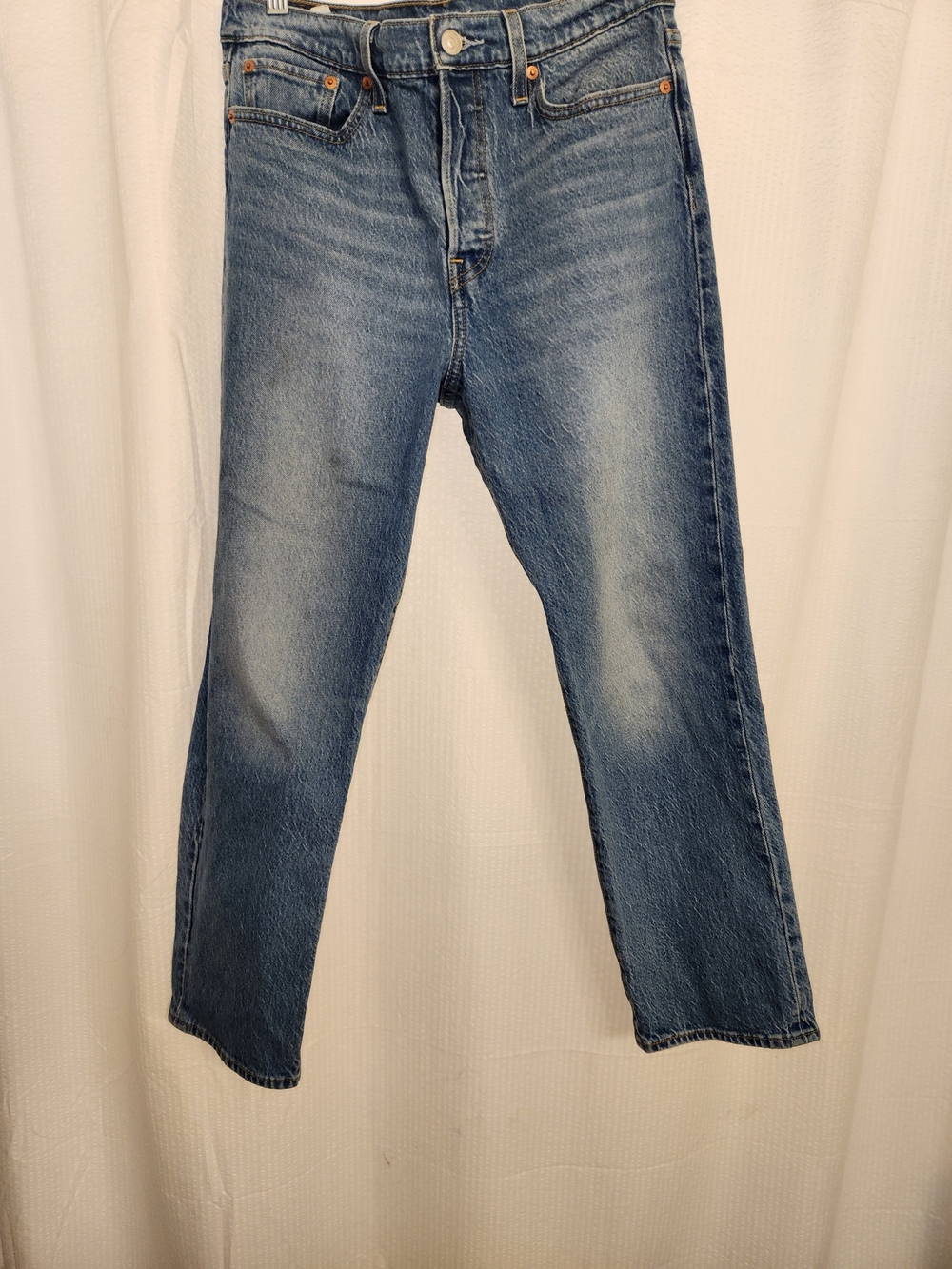 Women's Levis Wedgie Straight Fit Blue Denim Jeans-size29